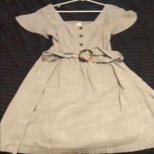 Denim blue stretch fit dress